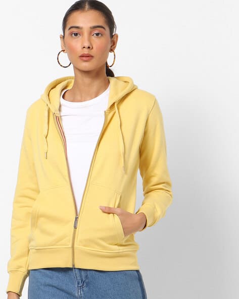 yellow zip sweatshirt