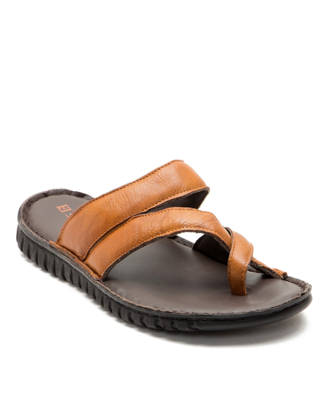 Buy Franco Leone Men's Tan Leather Flip-Flops Online at Lowest Price Ever  in India | Check Reviews & Ratings - Shop The World
