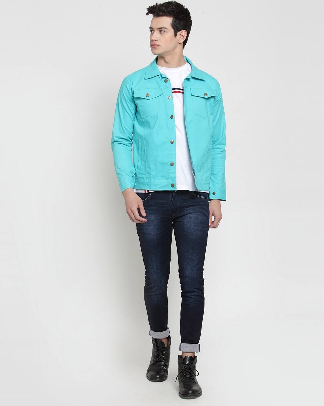 Buy Turquoise Jackets \u0026 Coats for Men 