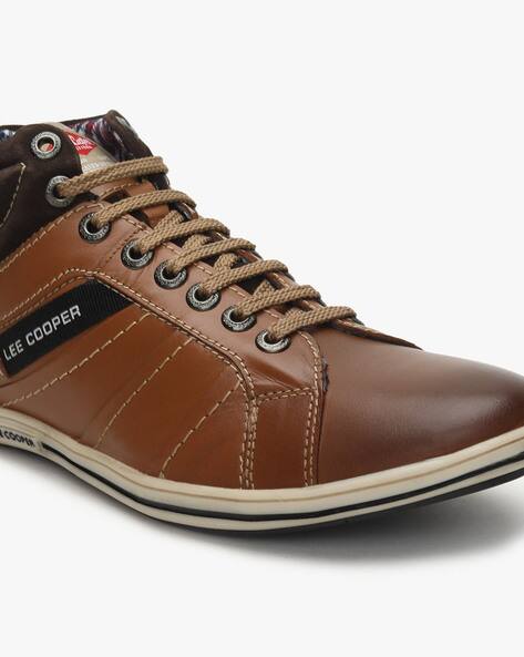 Buy Tan Brown Sneakers for Men by LEE 