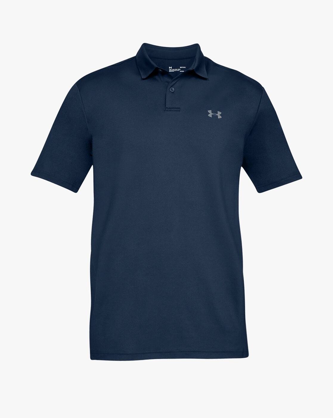navy blue under armour polo