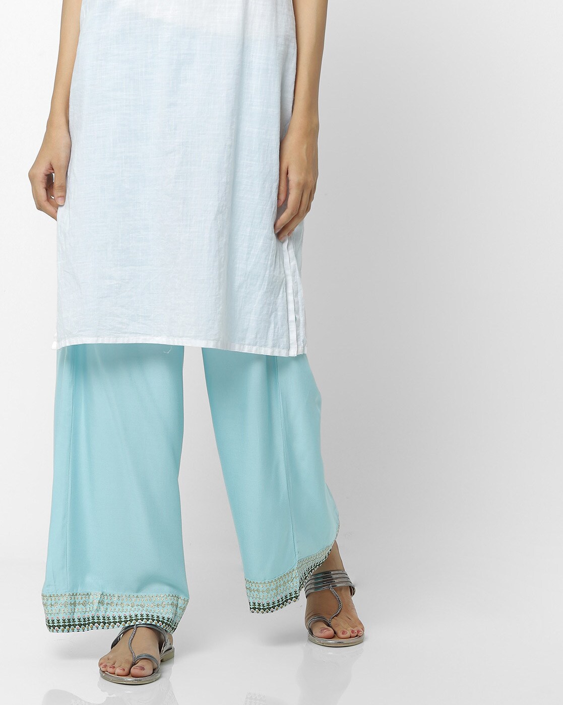 embroidered palazzo pants online