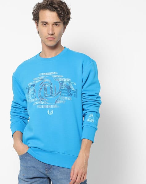 Graphic Print Crew-Neck Sweatshirt