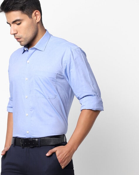 Slim Fit Shirt with Patch Pocket