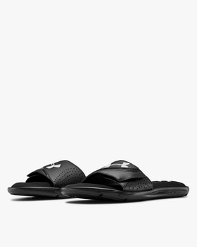 Black under armour cheap slides