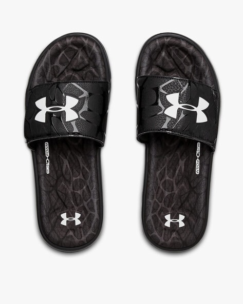 Under armour black sandals hot sale