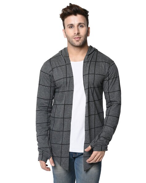 dark grey cardigan mens