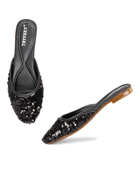 Slip-On Mules with Embellishments (Image - 2)