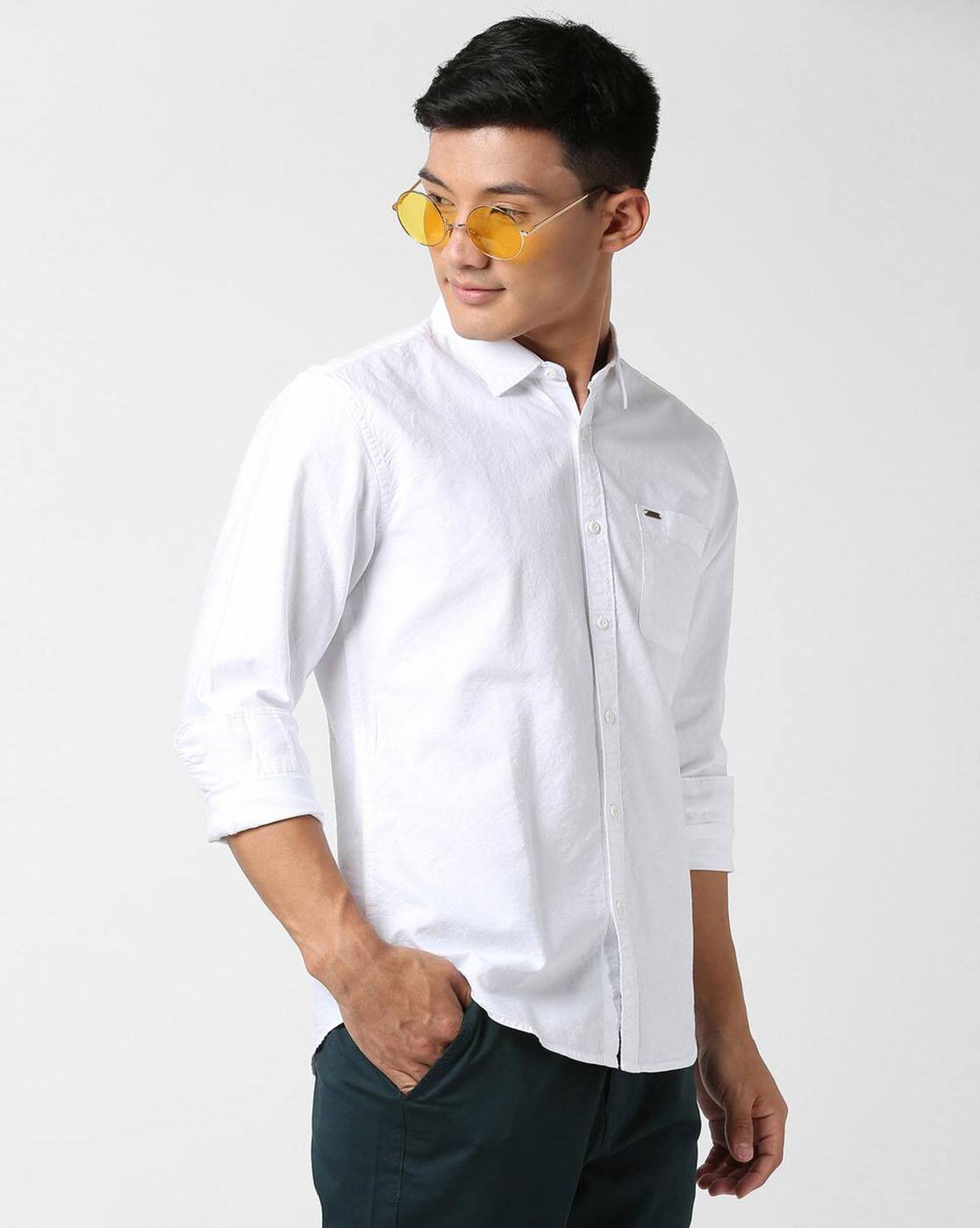 Slim Fit Shirt with Patch Pocket