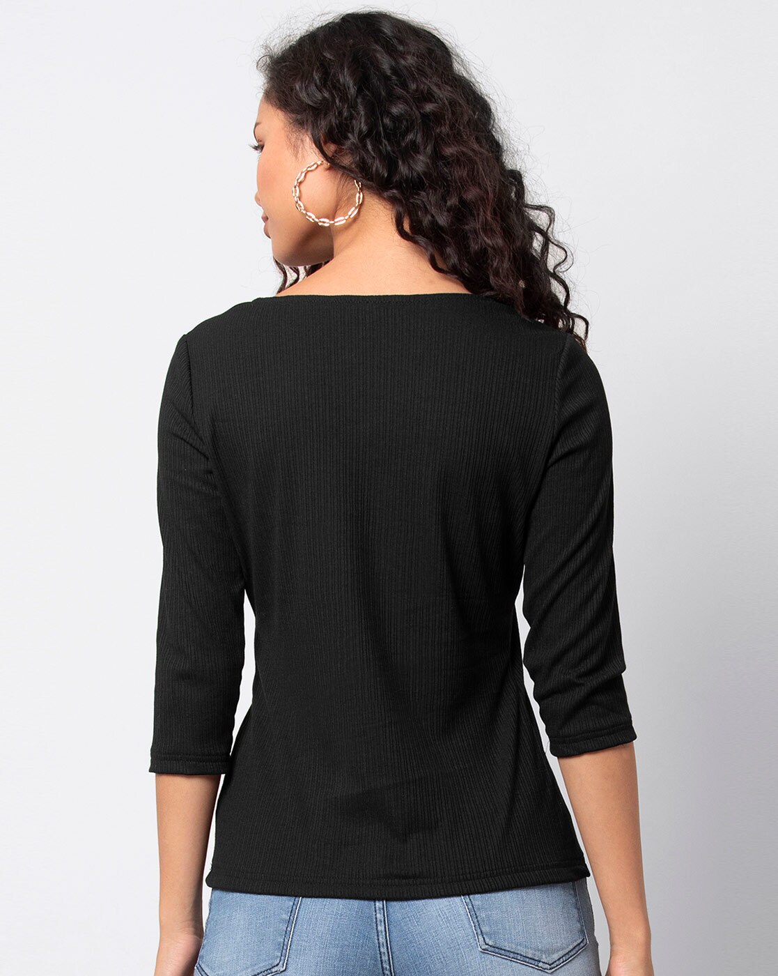 Buy Black Tops for Women by FABALLEY Online