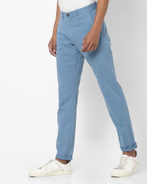 Buy Blue Trousers \u0026 Pants for Men by 