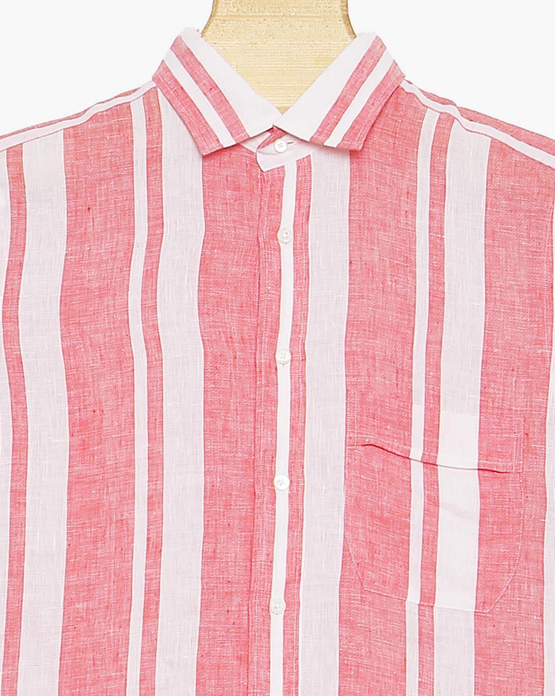 Hollywood Wide Stripe Shirt // Red + White (S) - PINK Shirtmaker - Touch of  Modern