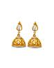 14KT Diamond Studded Yellow Gold Jhumkas