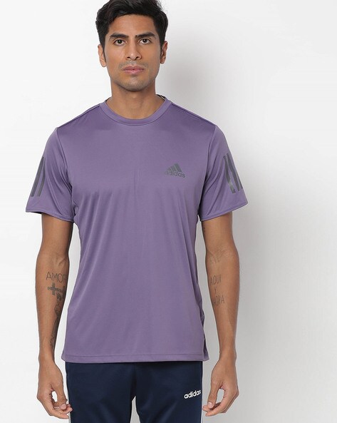 Men Purple Adidas Tshirts - Buy Men Purple Adidas Tshirts online in India