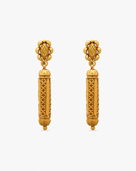 Reliance Jewels - Be the essence of confidence with these lustrous earrings  from our #AabharCollection collection! These gorgeous pair of exquisitely  crafted dangler earrings are crafted in 18KT gold and embellished with