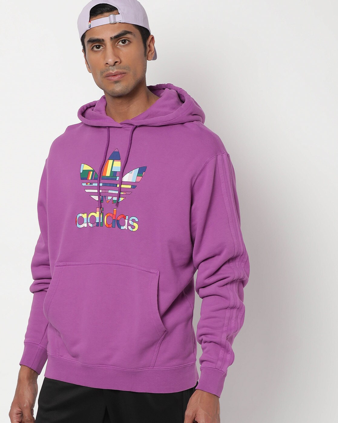 purple adidas originals hoodie