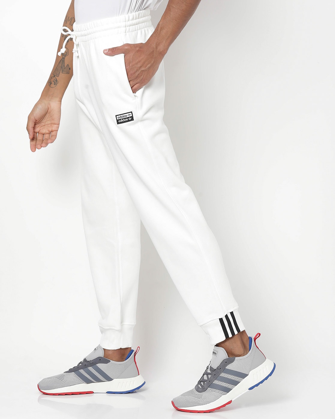 Buy adidas White Regular Fit Trackpants for Mens Online  Tata CLiQ