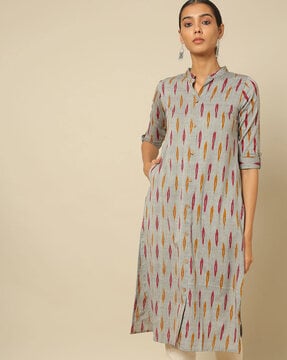 ikat kurtis designs