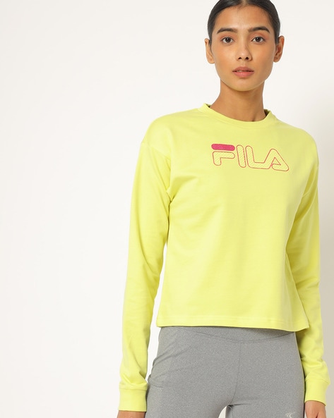 yellow fila sweatshirt