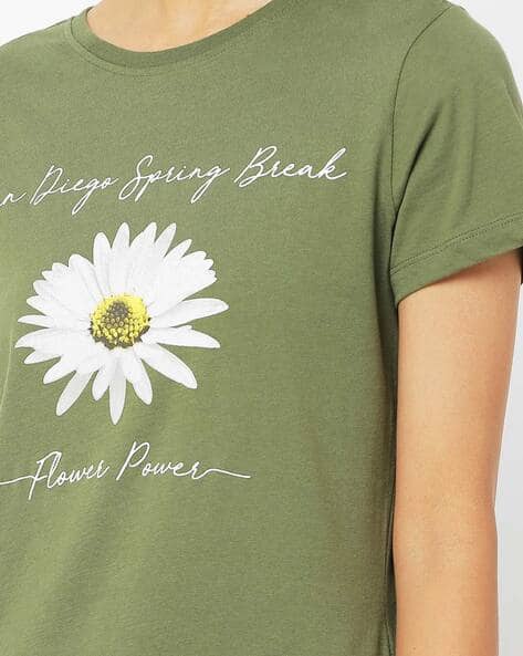Floral Print Round-Neck T-shirt (Image - 2)