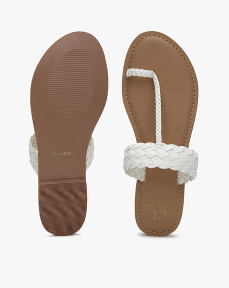 Braided T-strap Toe-Ring Sandals (Image - 3)