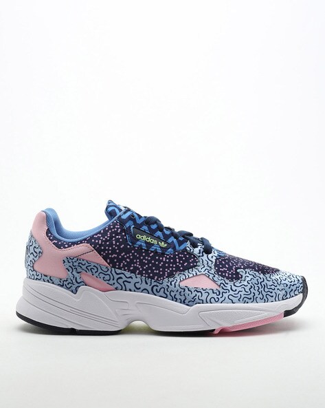 FALCON Printed Panelled Slip On Sneakers