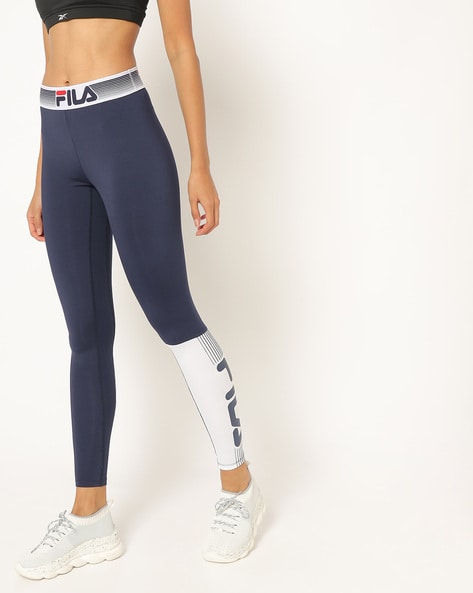 Buy Blue Leggings for Women by FILA Online