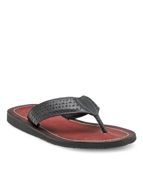 Franco Leone Men's Black Leather Hawaii Thong Sandals - 11 UK/India (45 EU)  : Amazon.in: Fashion