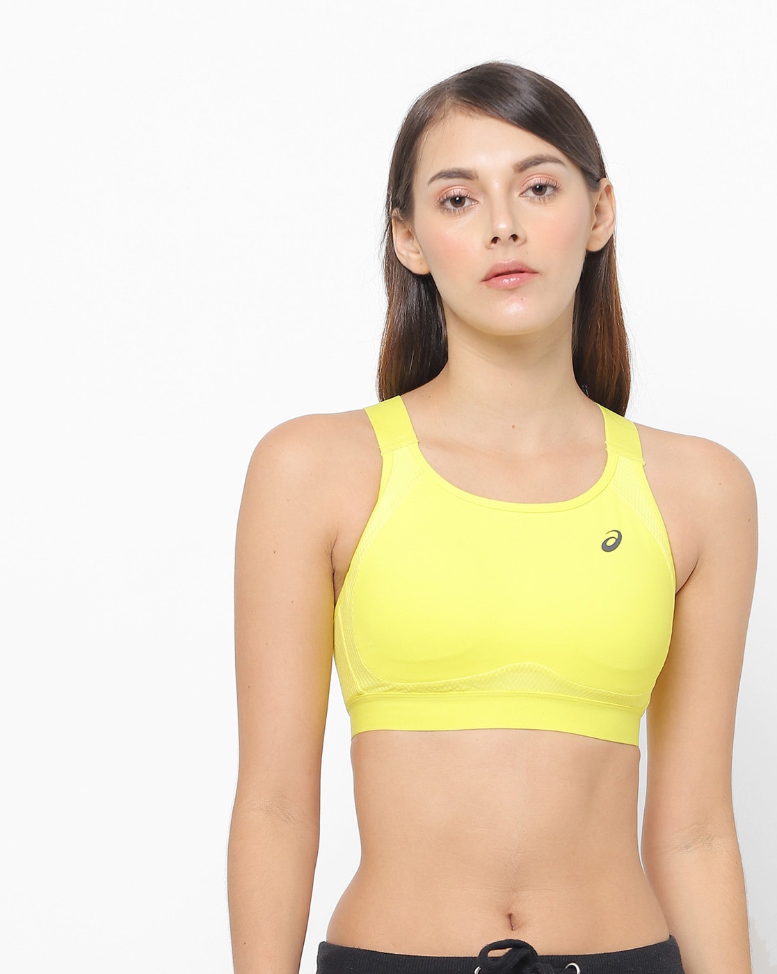 Underwired Racerback Sports Bra with Cutout