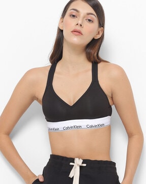 Calvin Klein Pink and Black Sports Bra - Small – The Fashion