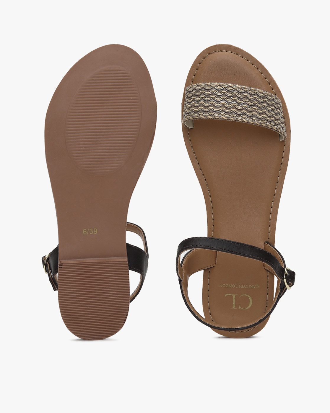 Carlton London Men's Thong Sandals, Tan, 7 : Amazon.in: Fashion