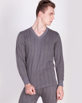 v neck thermal vest