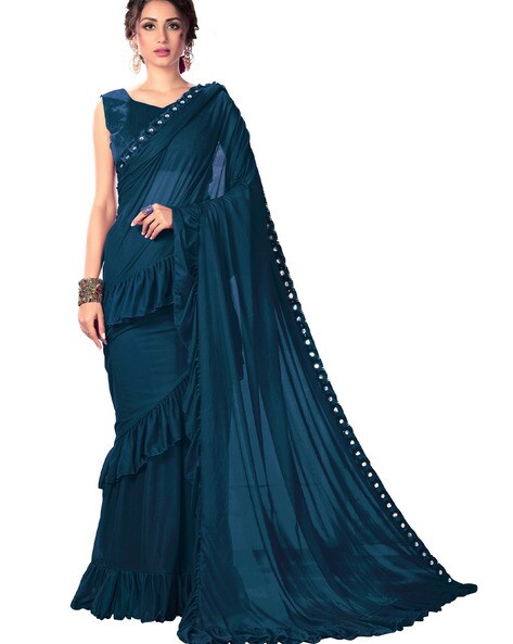 Sareeberry Lurex Ruffle Saree