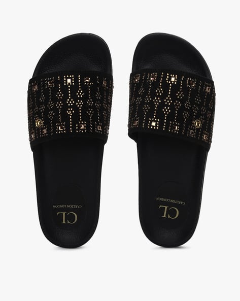 Embellished Slip-On Sliders (Image - 2)
