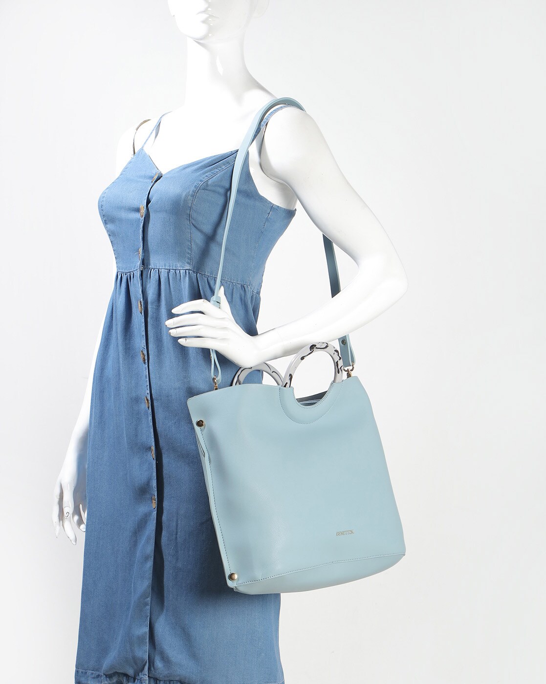 Rebecca Minkoff Bailey Hobo Shoulder Bag Purse in Twilight Sky Blue MSRP  $425