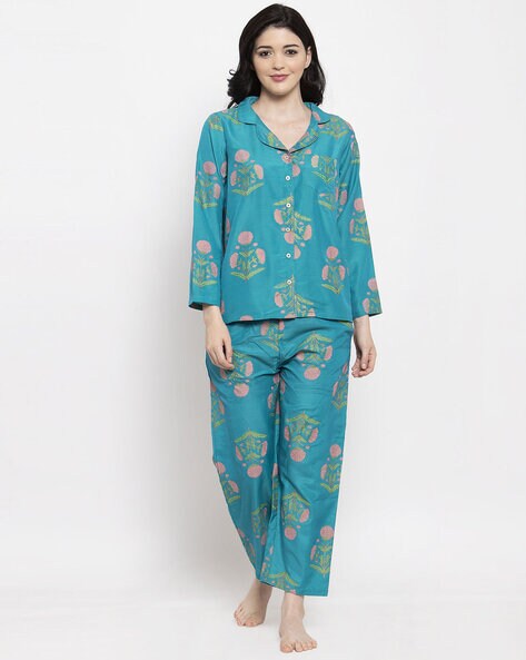 Turquoise discount satin pyjamas