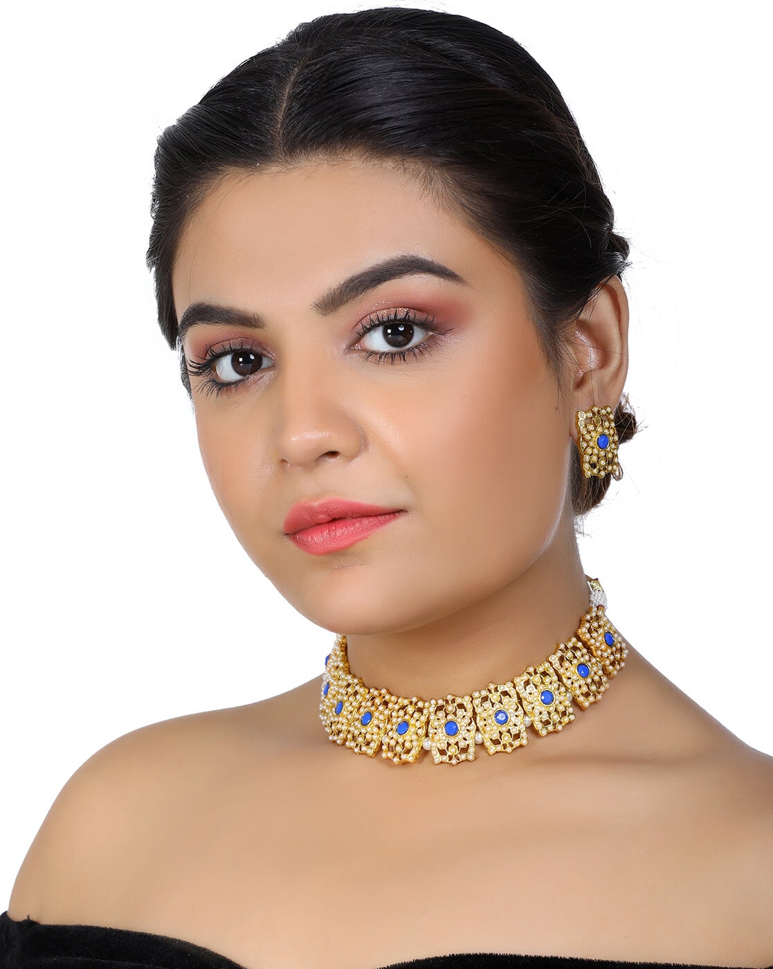 Karatcart Aaeesha Kundan Hoops Earrings For Women 