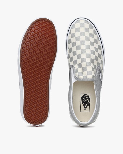 Grey dawn true white checkerboard outlet vans