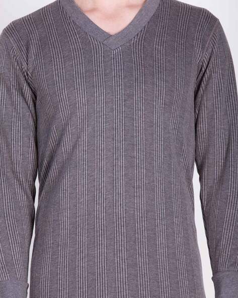 men's v neck thermal vests