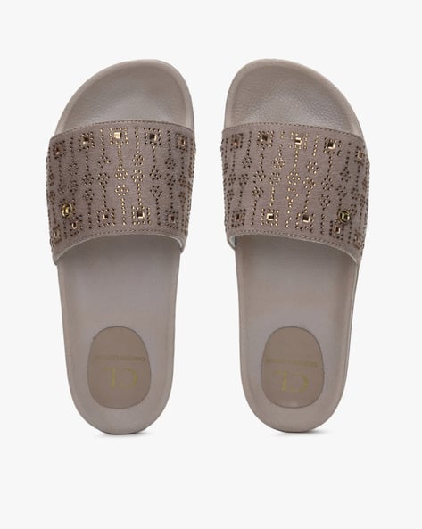 Slides with Embellished Panel
