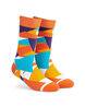 Geometric Print Mid Calf Length Socks