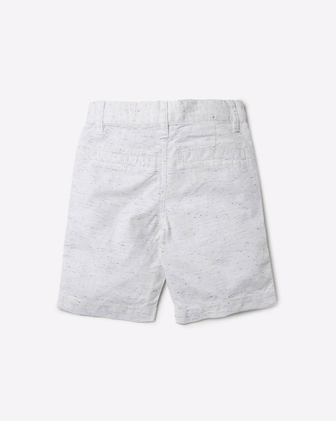Buy White Shorts for Boys by UNITED 