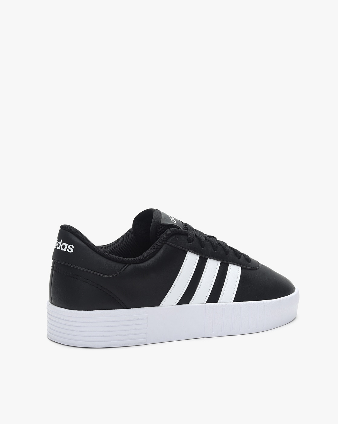 adidas black and white sports shoes