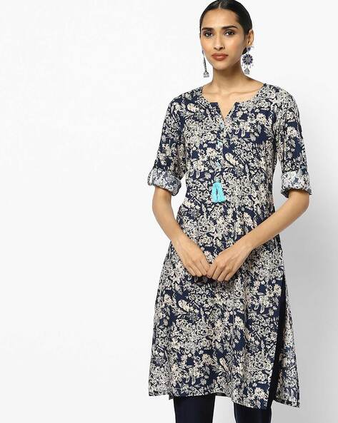 Buy Kashmir Blue Kurta Suit Sets for Women by Fashor Online | Ajio.com