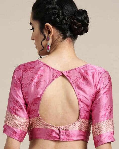 Saree Mall Light Pink Casual Satin Crepe Digital Print Saree (Image - 1)