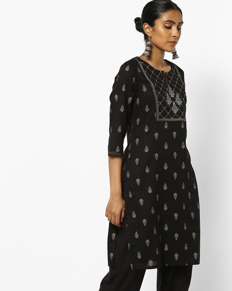 Buy Avaasa Women Printed Straight Kurta Online at Best Prices in India