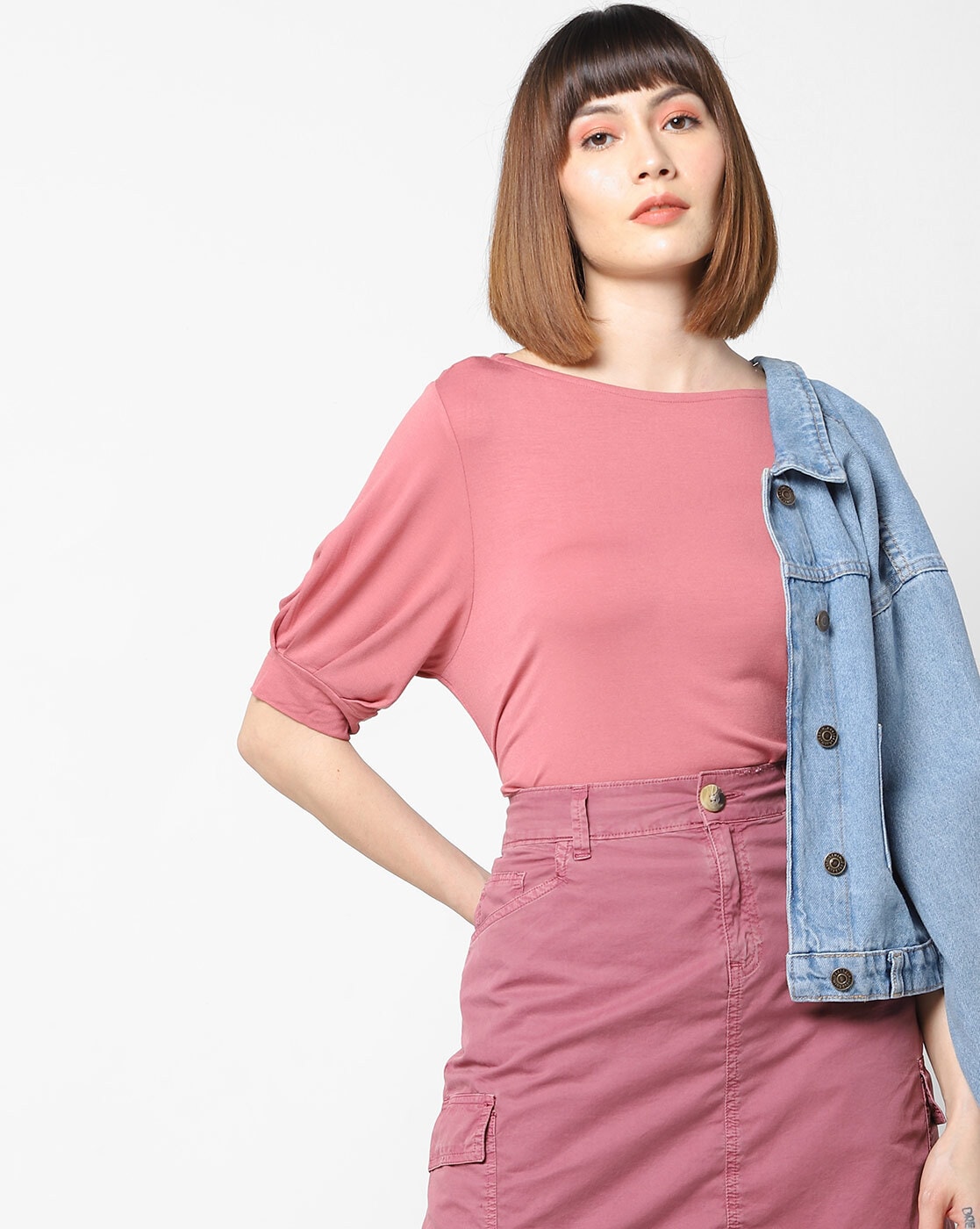 Buy Pink Tops for Women by Fig Online