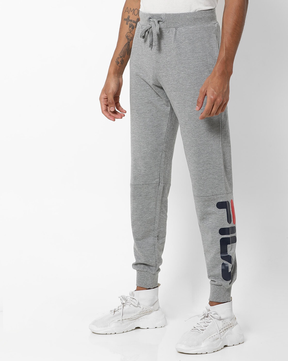 Buy FILA Grey French Terry Mens Pants  Shoppers Stop