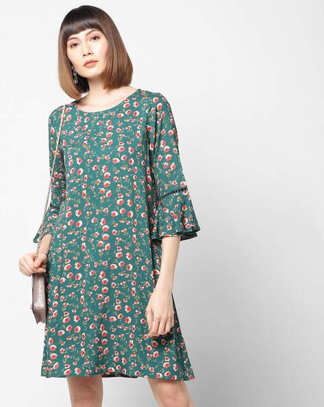 Floral Print Shift Dress