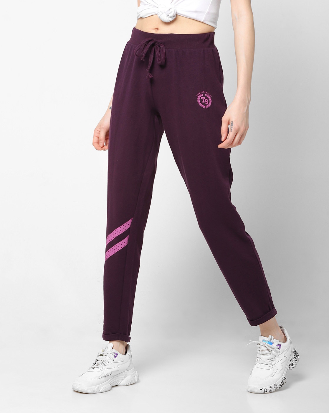 Buy Olive Track Pants for Women by Fyre Rose Online | Ajio.com